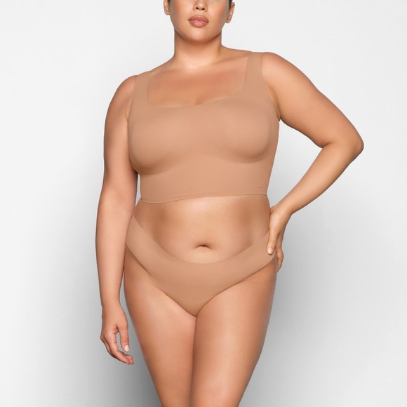 SKIMS NAKED SCOOP LONGLINE BRALETTE OCHRE SIZE 2X - Picture 2 of 4